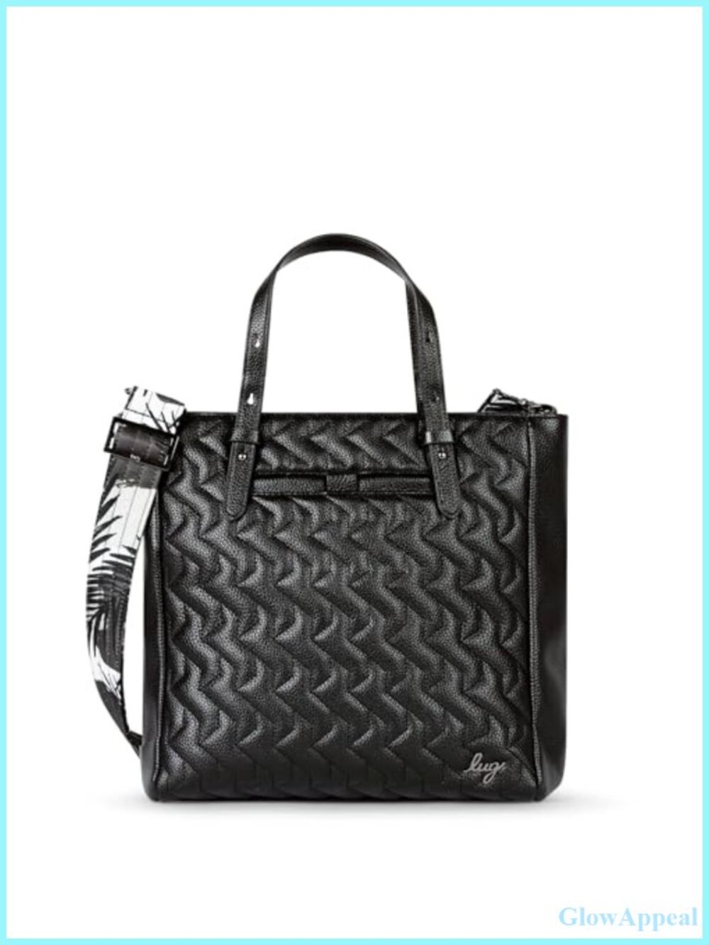 Vegan Leather Convertible Tote Bag Crossbody Adjustable Strap